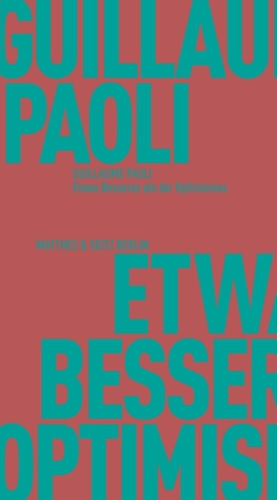 cover Etwas Besseres als der Optimismus